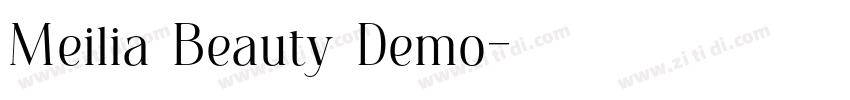 Meilia Beauty Demo字体转换